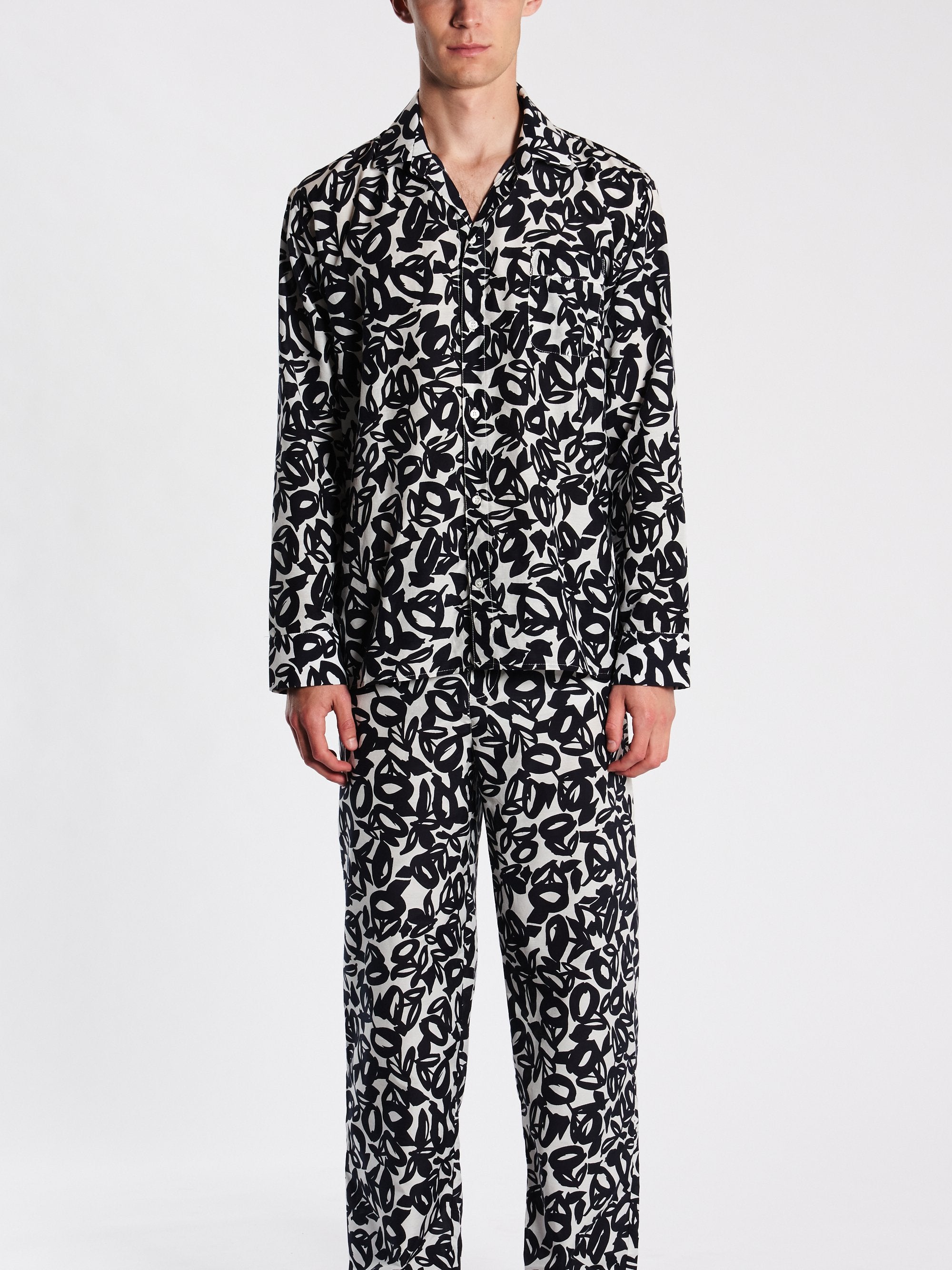 NO 4 Long Pyjama Set - Royal Seaweed - No Ordinary Sleepwear